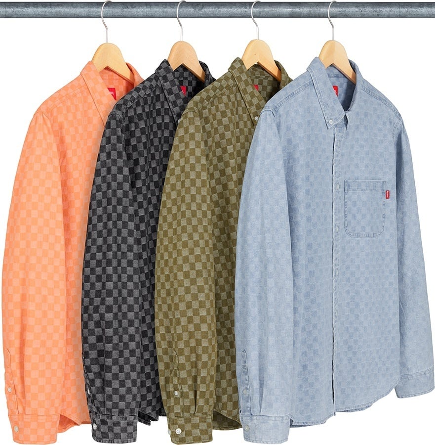 Checkered Denim Shirt